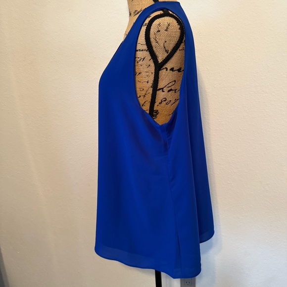 C established 1946 Royal Blue v-neck sleeveless top XL - Picture 3 of 11